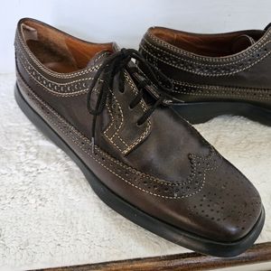 Tod's women's lace-up Oxford loafer Brown size 7.5